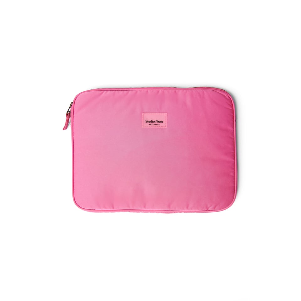 Pink Puffy Laptop Sleeve - Pink