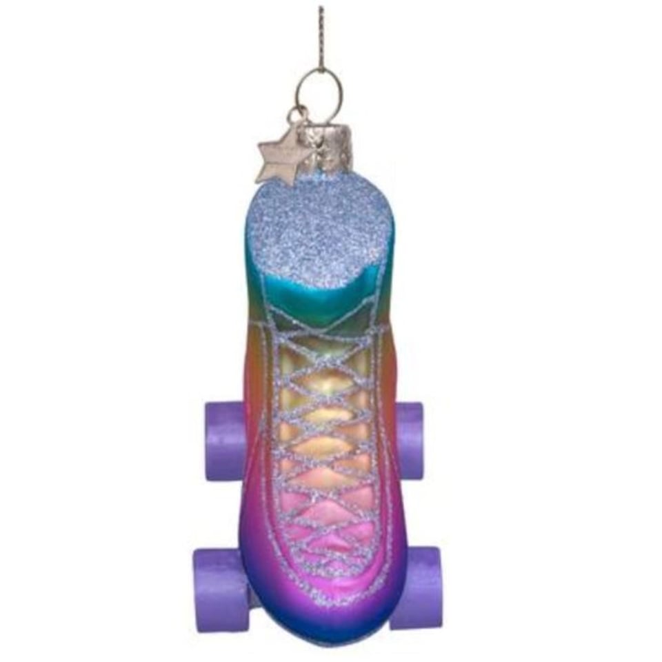 Kerstbal Rollerskate Pastel