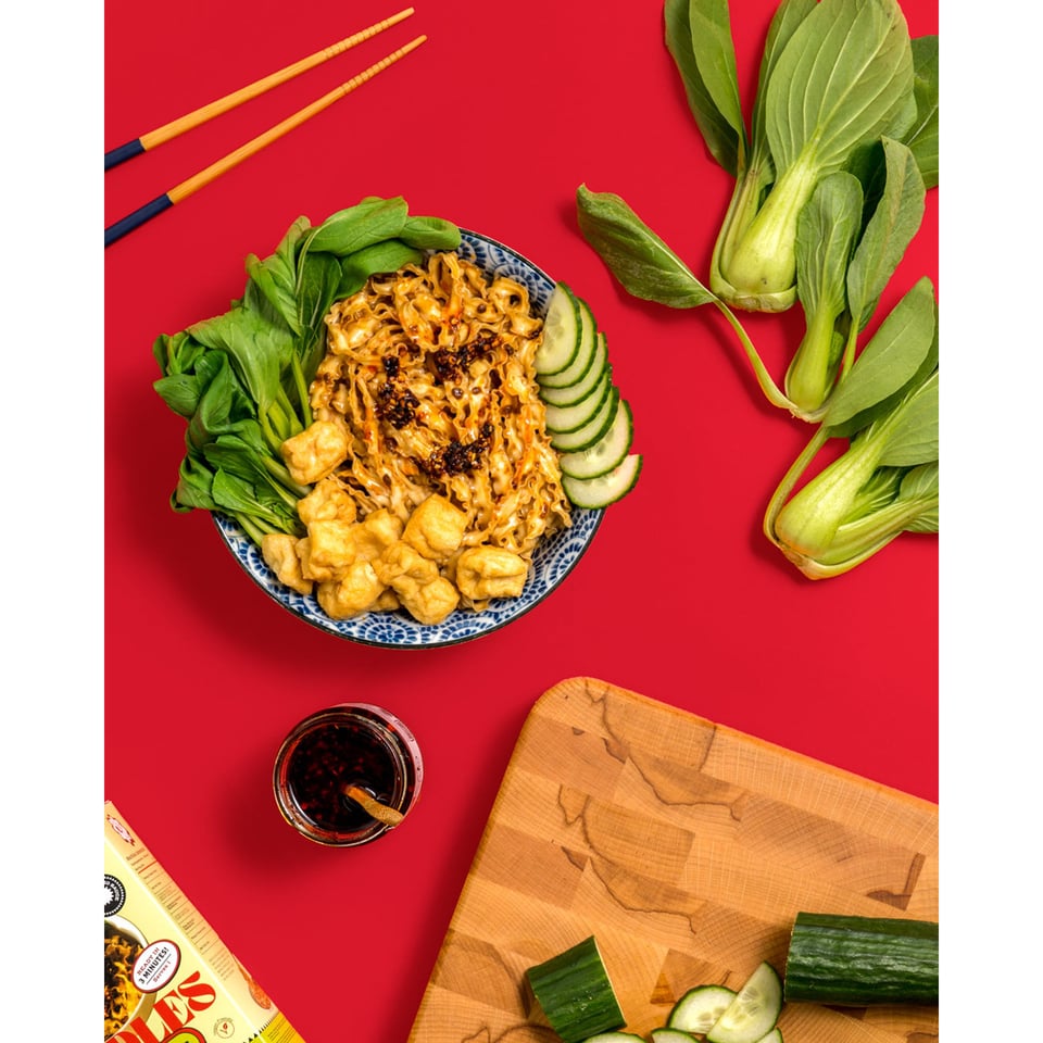 Bundle 4 x Sun-dried Knife Cut Noodles - Vegan XO