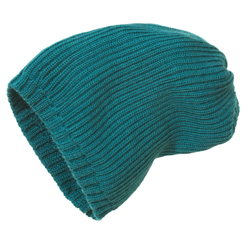 Disana Organic Knitted Hat Rib Look Pacific