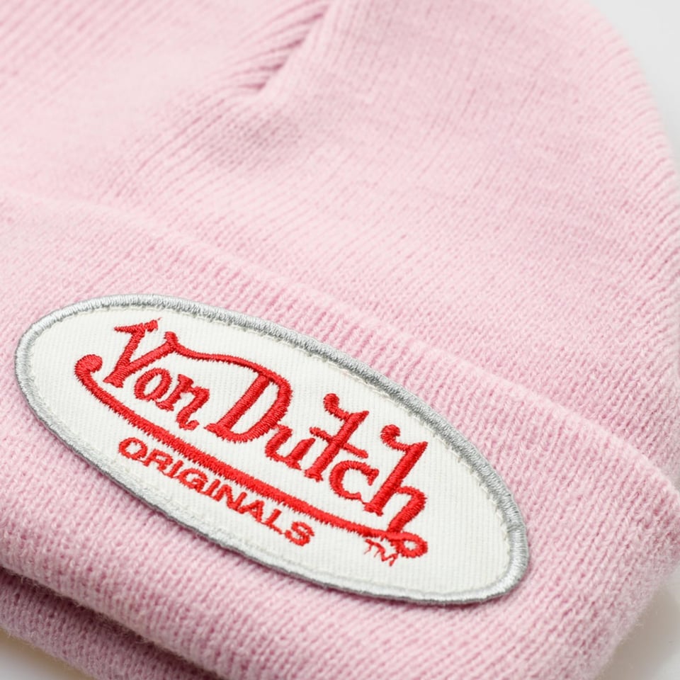 Von Dutch Powder Pink Beanie