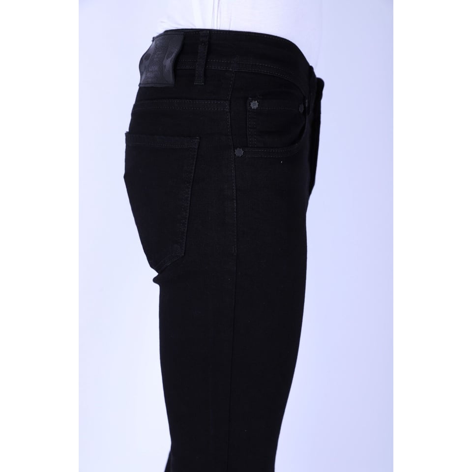 Nette Heren Spijkerbroek Slim-Fit Met Stretch -1091- Zwart