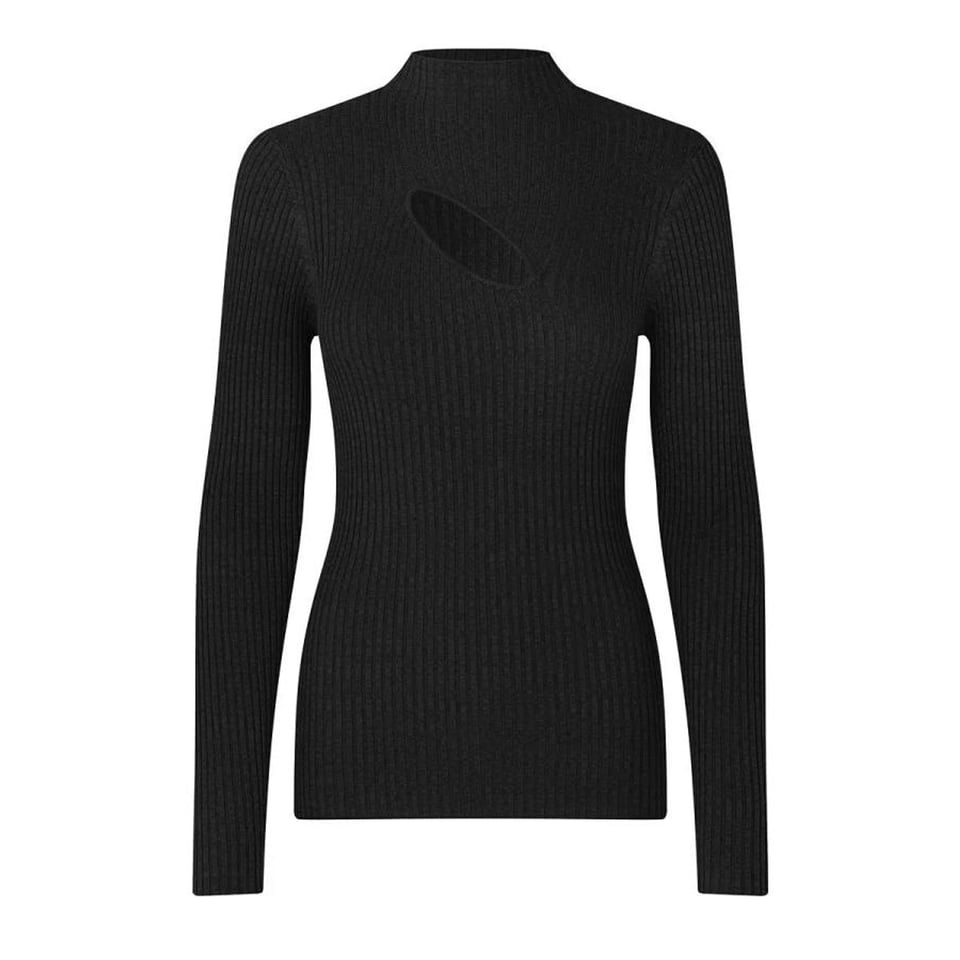 Second Female Sanka Knit T-Neck Black