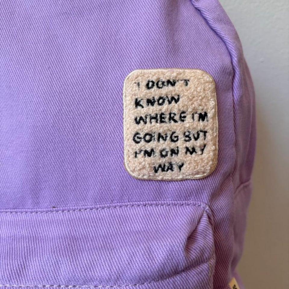 Studio Noos Lilac Washed Cotton Midi Backpack
