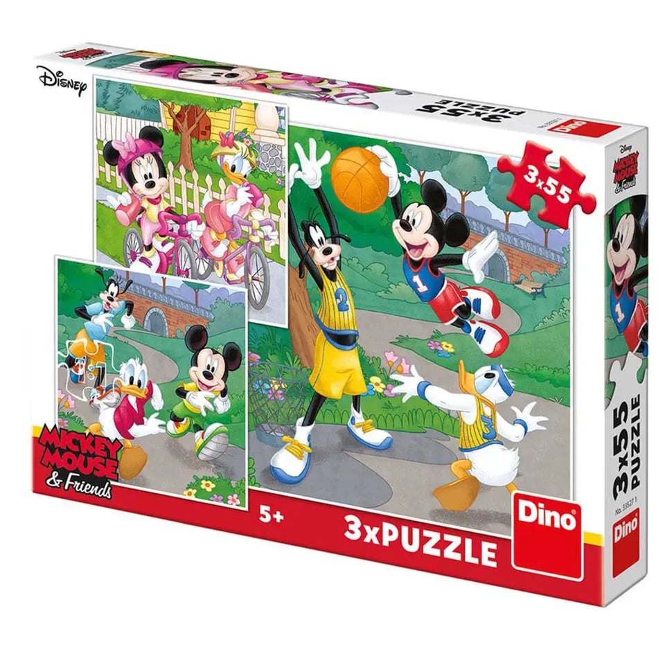 Puzzel Disney Mickey Mouse & Friends - 3x Puzzel - 3x 55 Stukken