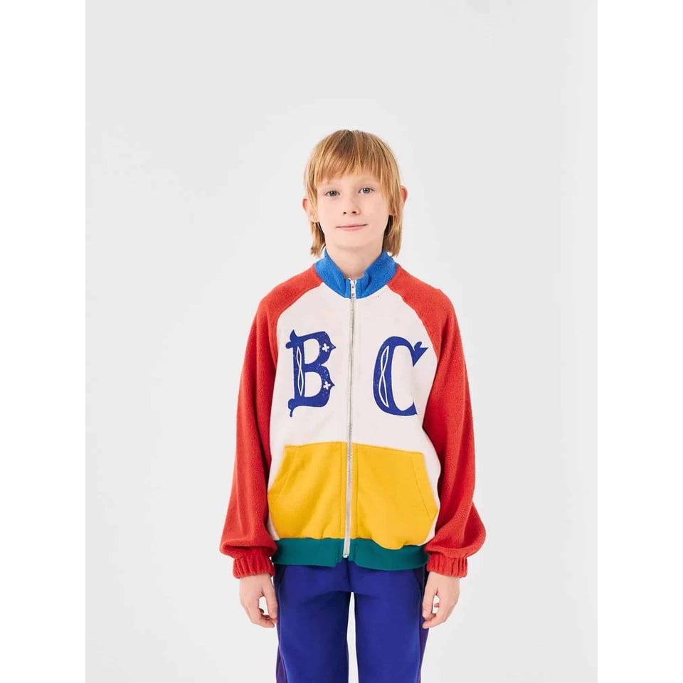 Bobo Choses B.C Vintage Color Block Zipped Sweatshirt