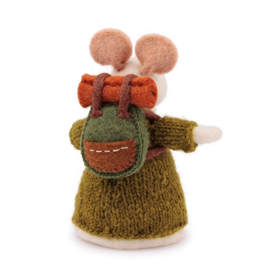 Decoratie Muis wandelaar groen