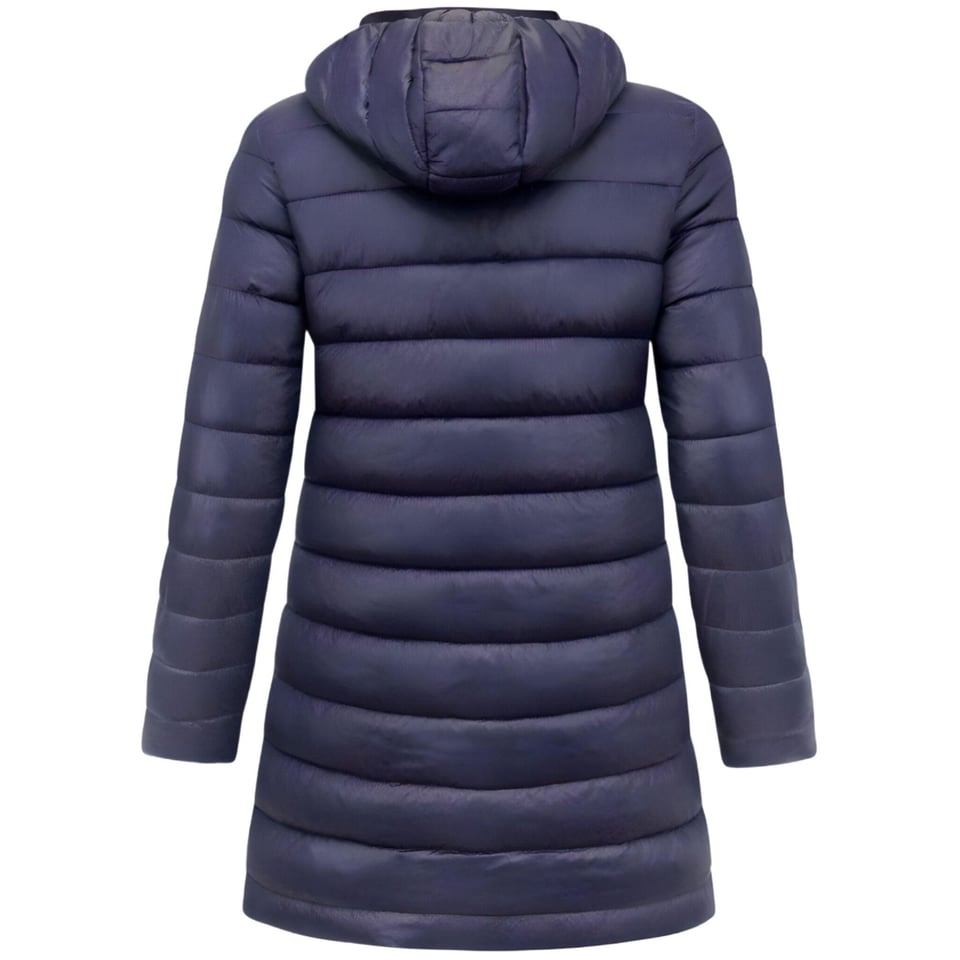 Double Face Dames Jassen Parka - Slim Fit - Blauw