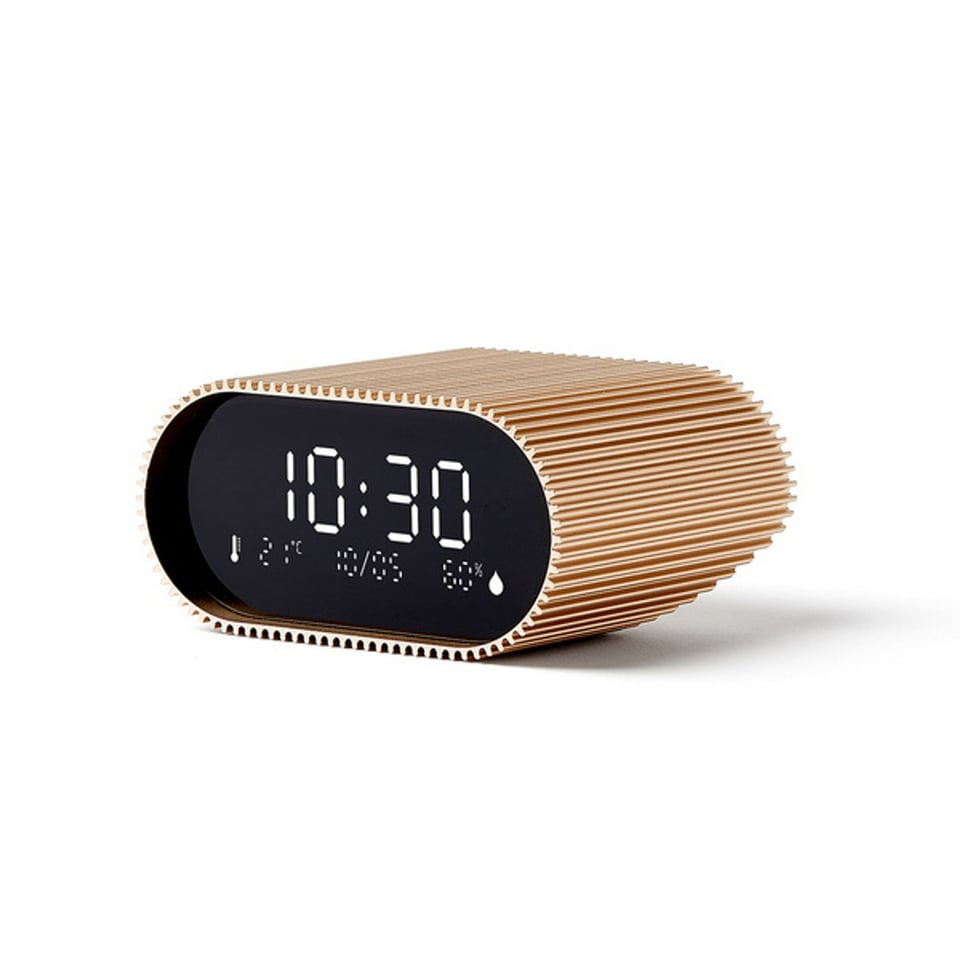 LEXON Ray Clock Wekker Goud