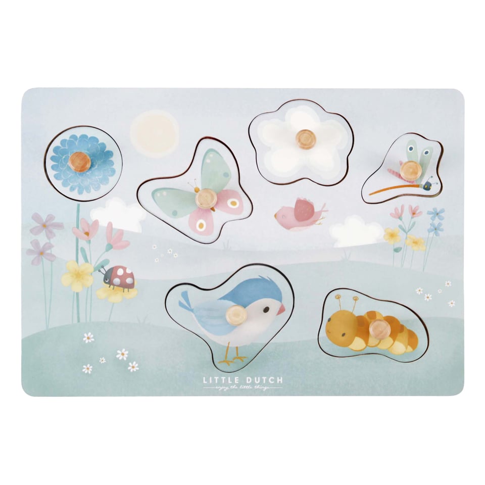 Little Dutch Voelpuzzel Flowers & Butterflies