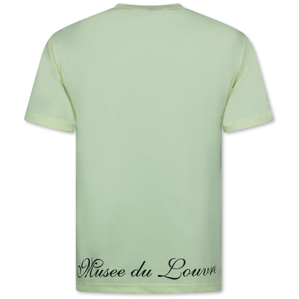 Heren Tshirt Met Opdruk - Oversized T Shirt Heren - Mouse - 699 - Geel