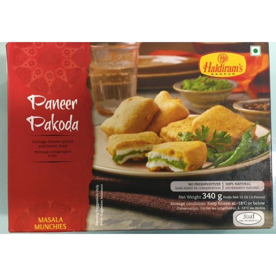 Paneer Pakoda (Frozen) 340Gr