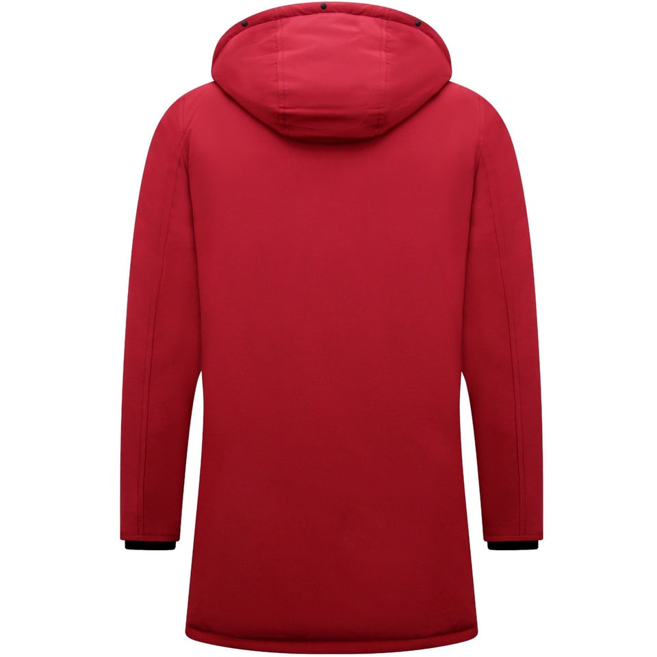 Winterjas Heren Parka Gewatteerd - 7101 - Rood