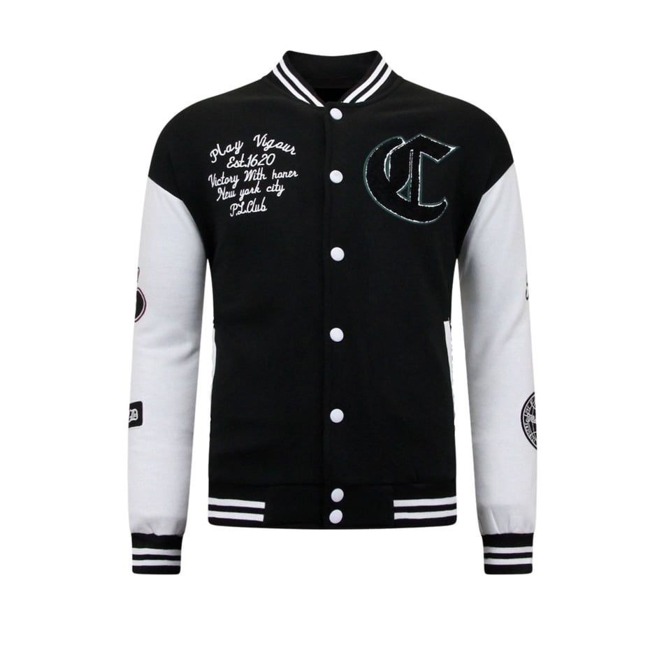 Baseball Jacket Vintage - 7792 - Zwart