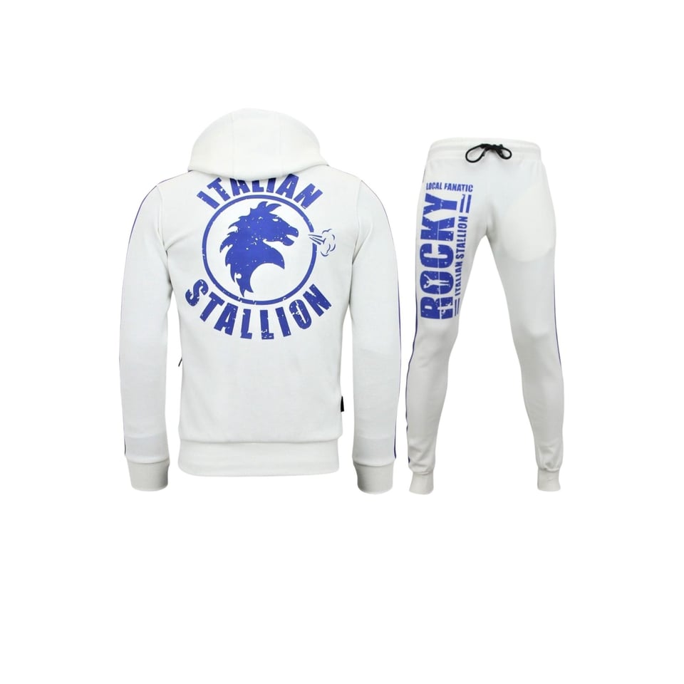 Exclusieve Heren Trainingspak - Rocky Balboa Sport Pak - Wit