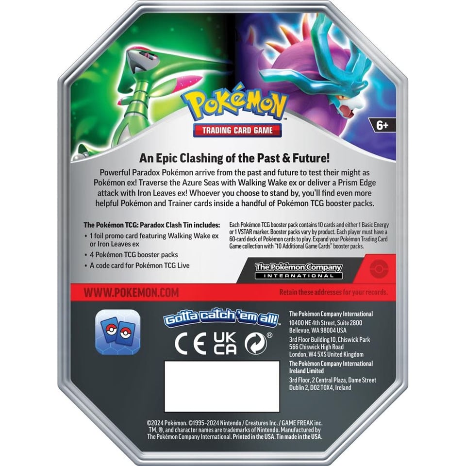 Pokémon Spring Tin 2024 Paradox Clash