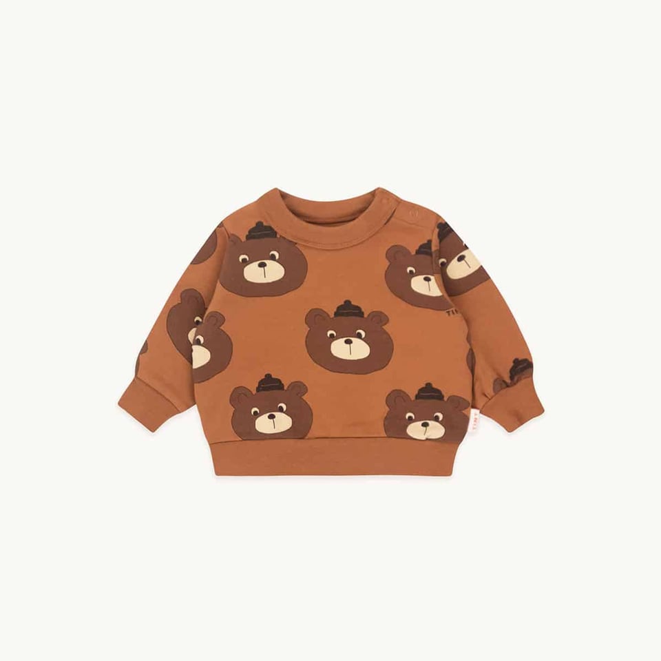 Tiny Cottons Bears Baby Sweatshirt Brown