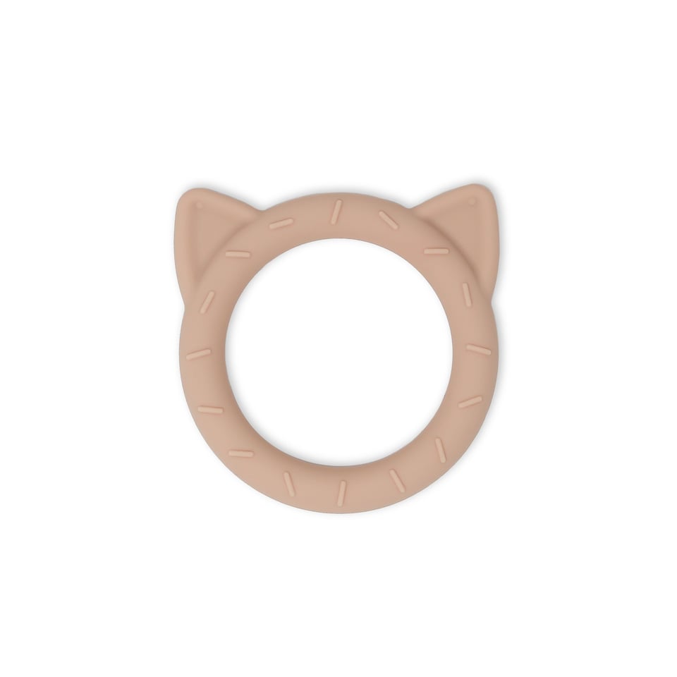 Mushie Teether Cat Blush