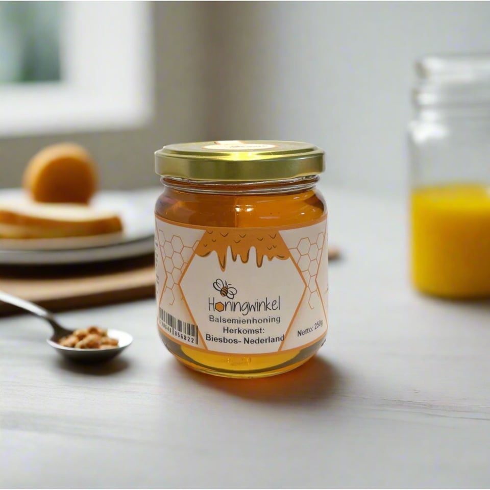 Balsemienhoning 250g Nederland Honingwinkel (vloeibaar) - 250g
