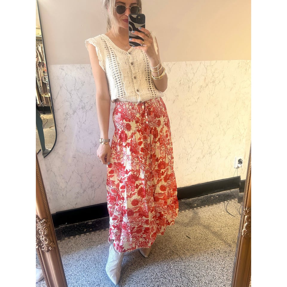 Midi skirt / dress Red Roses