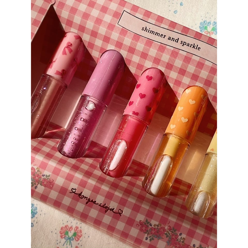 Konges Sløjd Glitter Lip Gloss 5 Pcs Multi