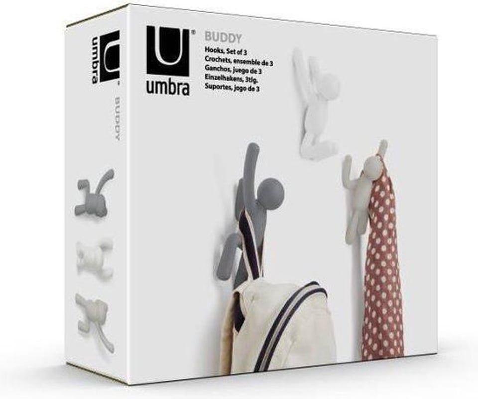 Umbra Buddy Hooks Grey Mix