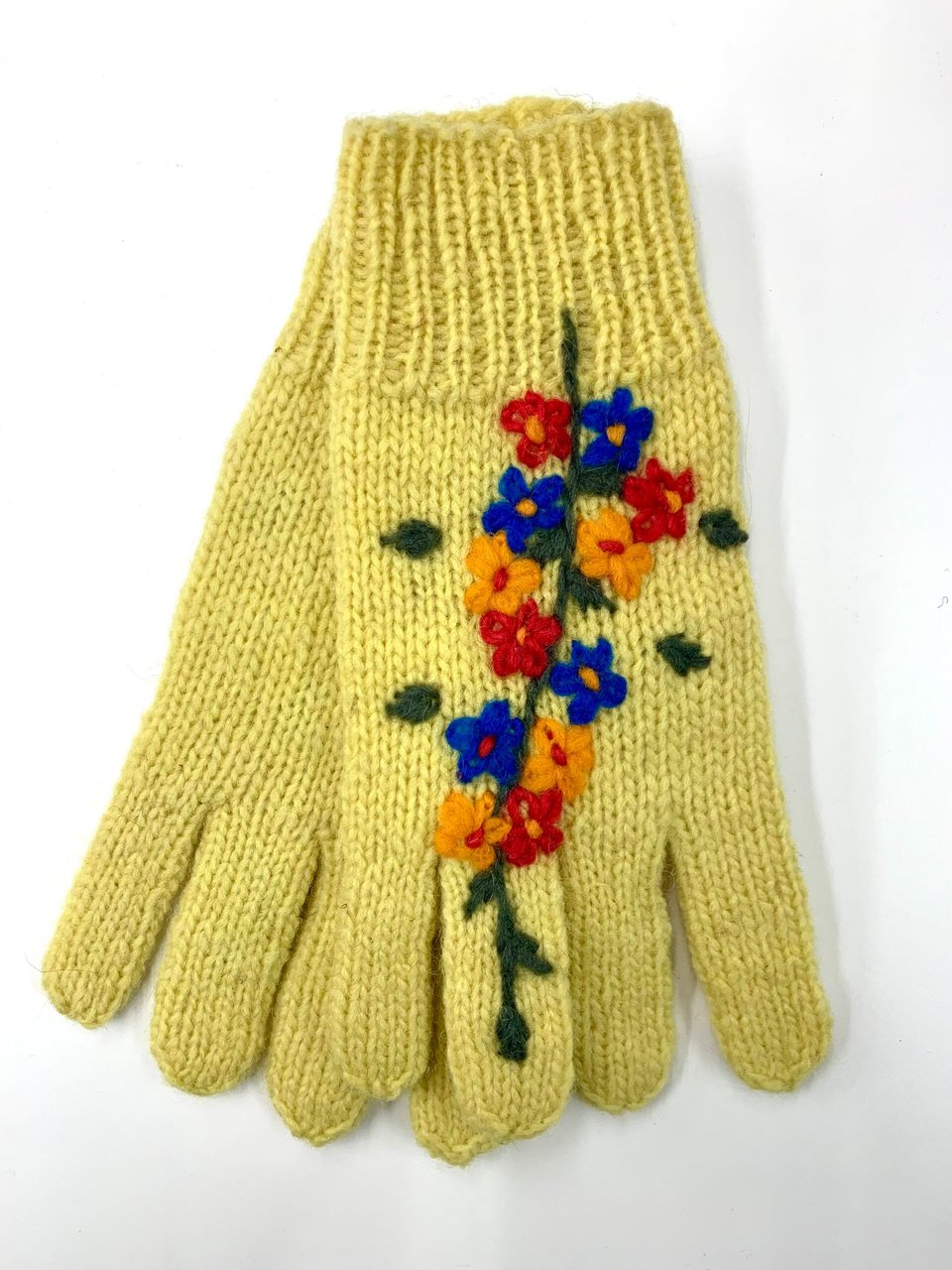 Flower Embroidery Gloves