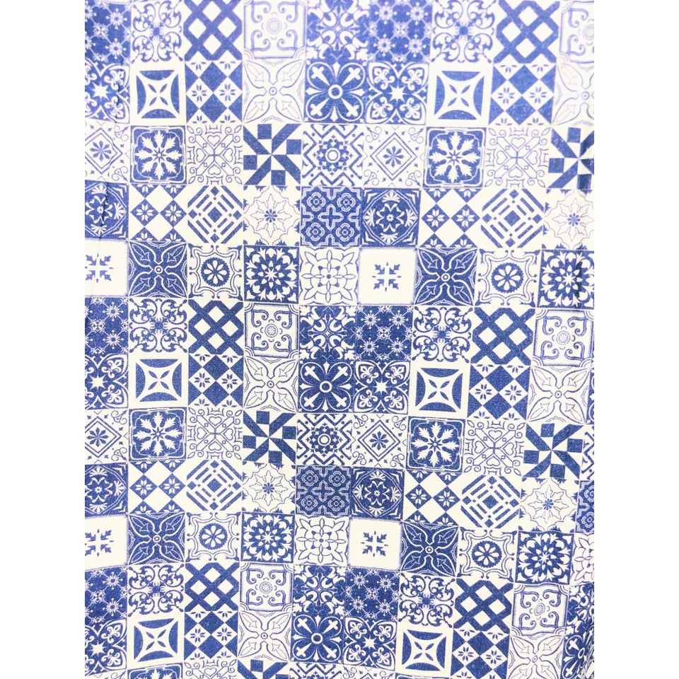 Luxe Trendy Overhemden Heren - Digitale Print - 3055 - Blauw