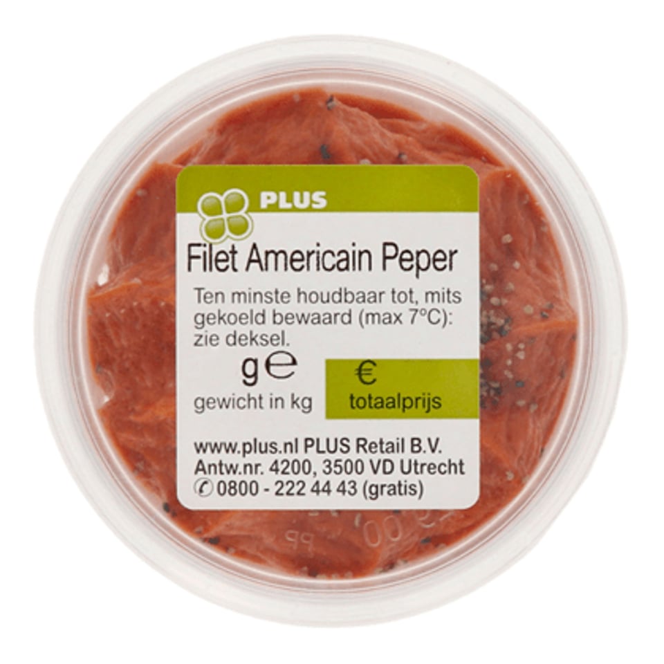 PLUS Filet Americain Cup Peper