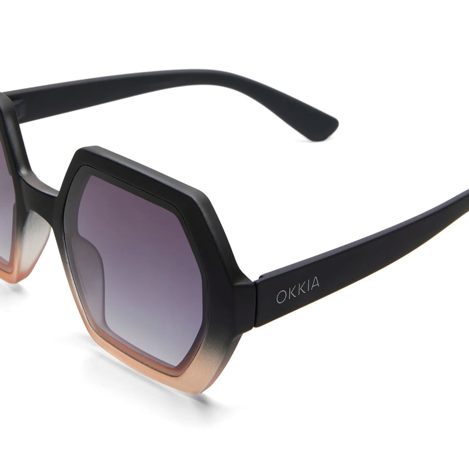 Zonnebril EMMA Hexagon Black Rose OK015-BP