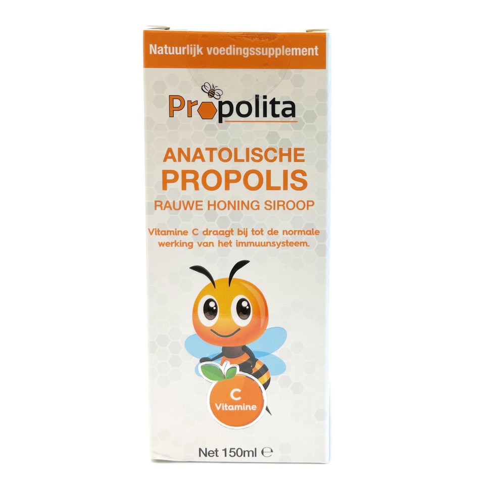 Propolis en Rauwe Honing Siroop Propolita 150ml