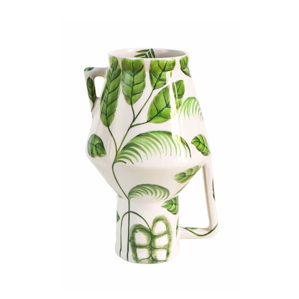 Vase Handpainted Jungle
