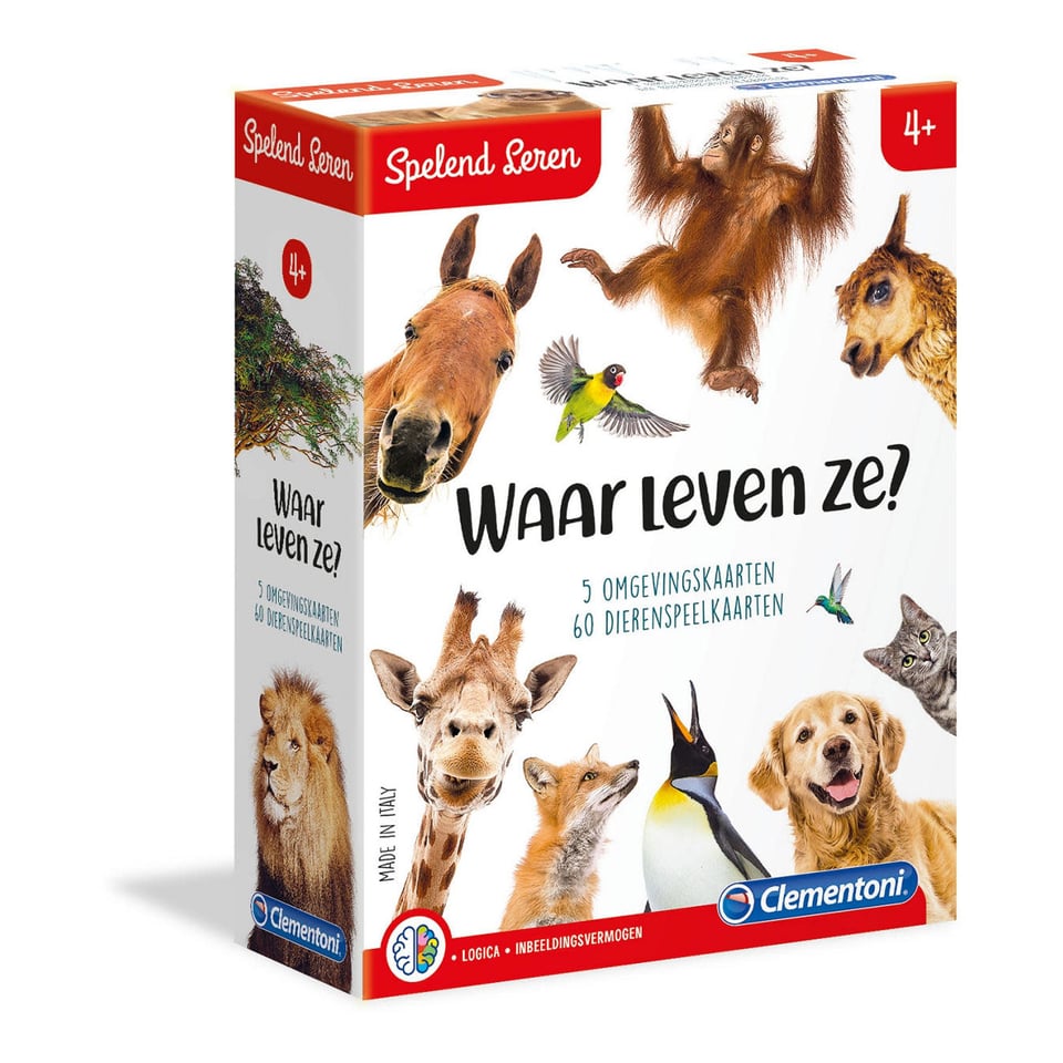 Clementoni Spelend Leren Dierenbingo 65 Dlg 4+