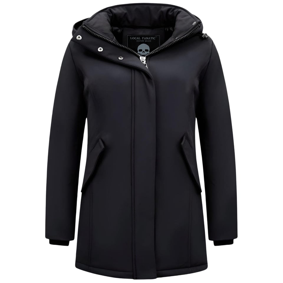 Dames Winterjas Parka - Slim Fit - Zwart