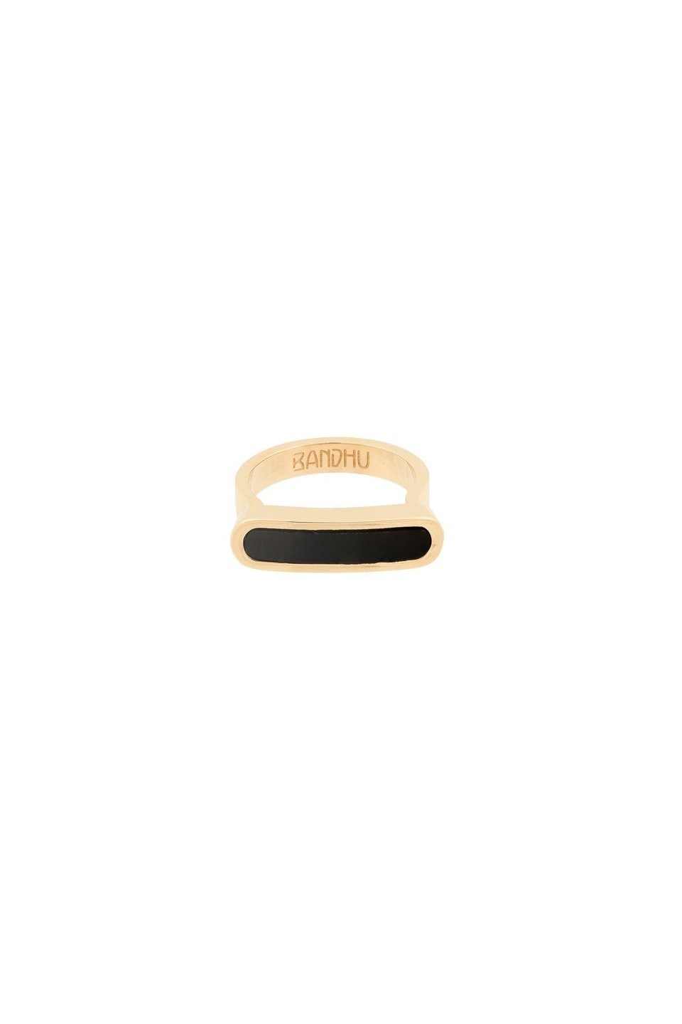 Bandhu Energy Muse Ring - Gold with Black Onyx
