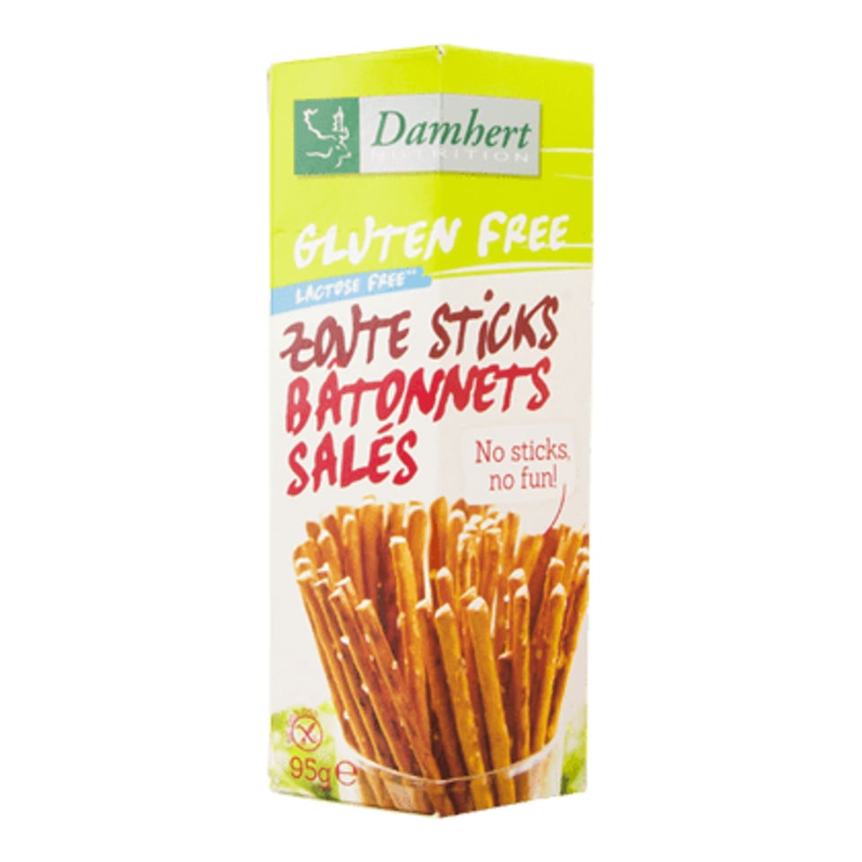 Damhert Glutenvrije Zoute Sticks Lactosevrij