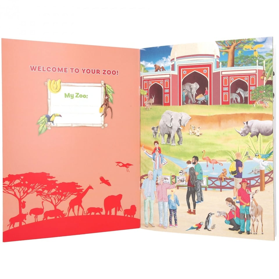 Depesche Stickerboek Create Your Dino Zoo 345 Stickers 3+