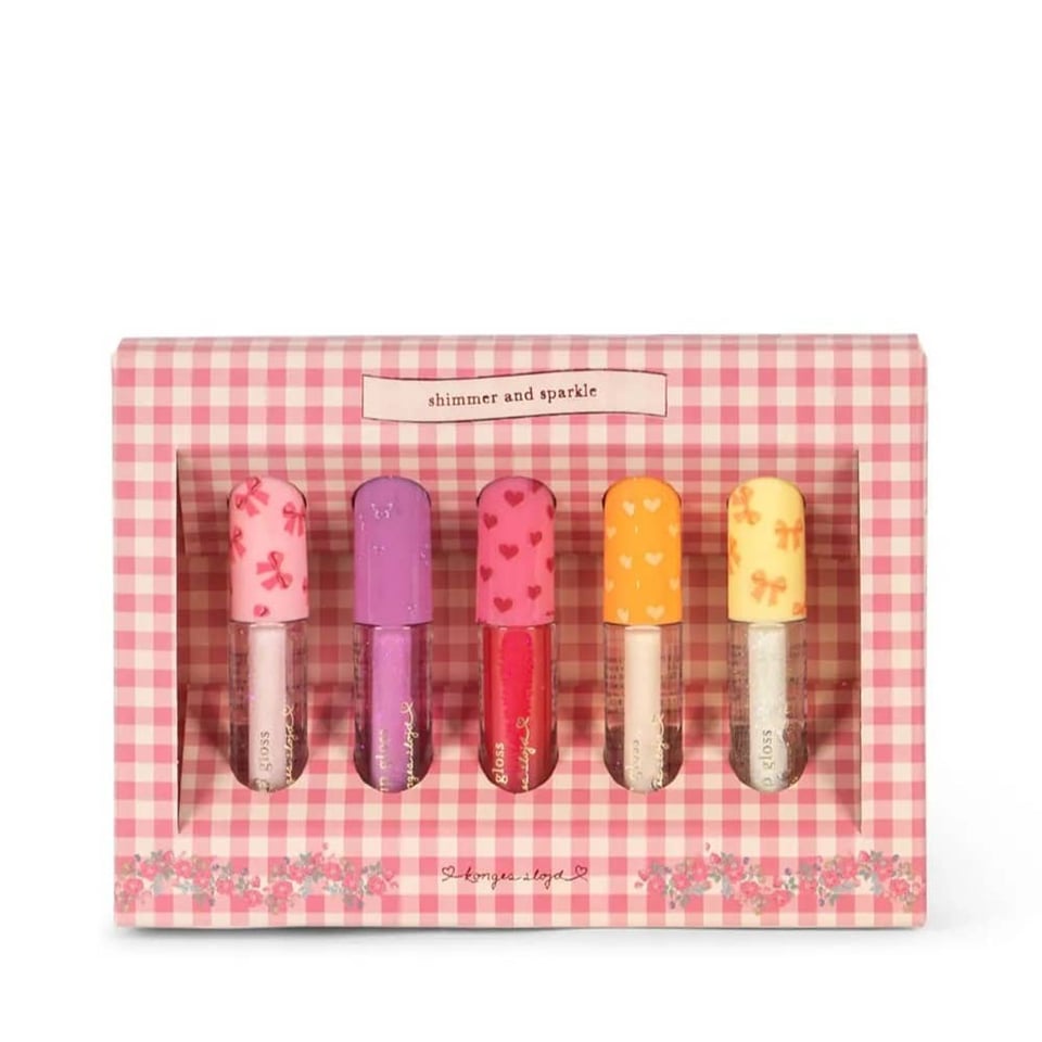 Konges Sløjd Glitter Lip Gloss 5 Pcs Multi