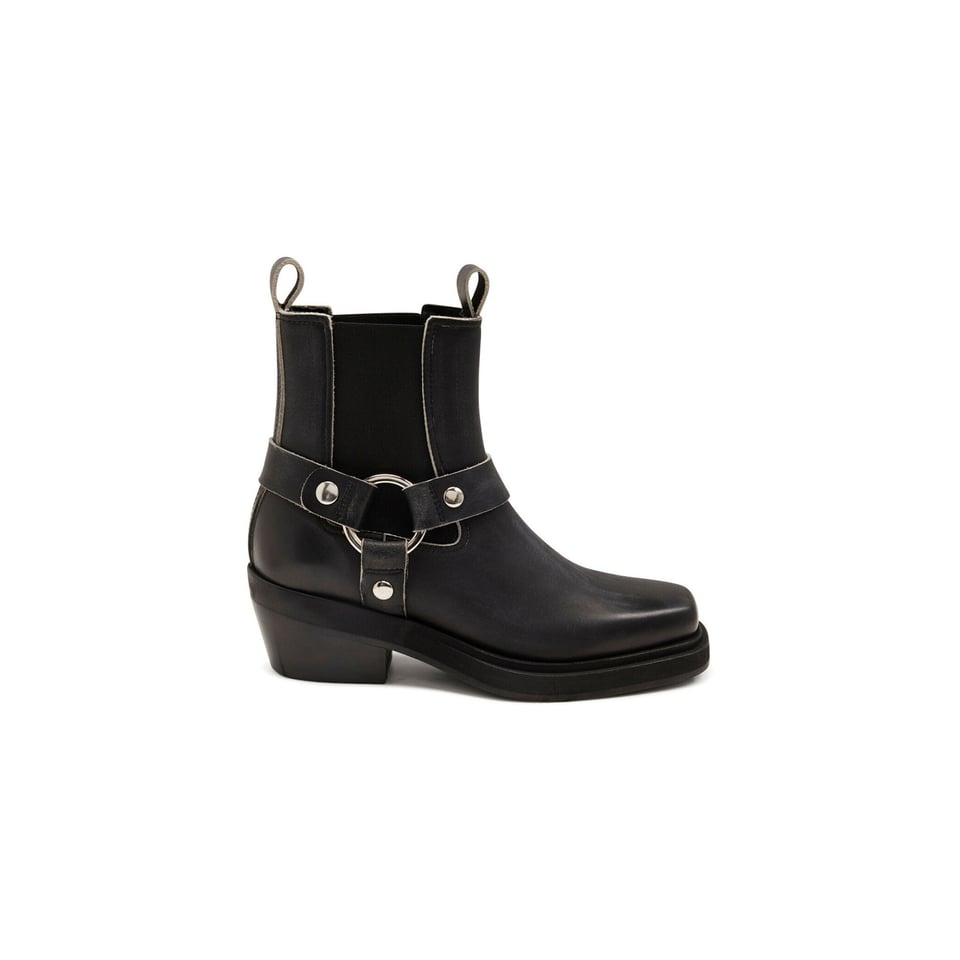 Pavement Dusty Buckle Two-Tone Boots - Black Matte