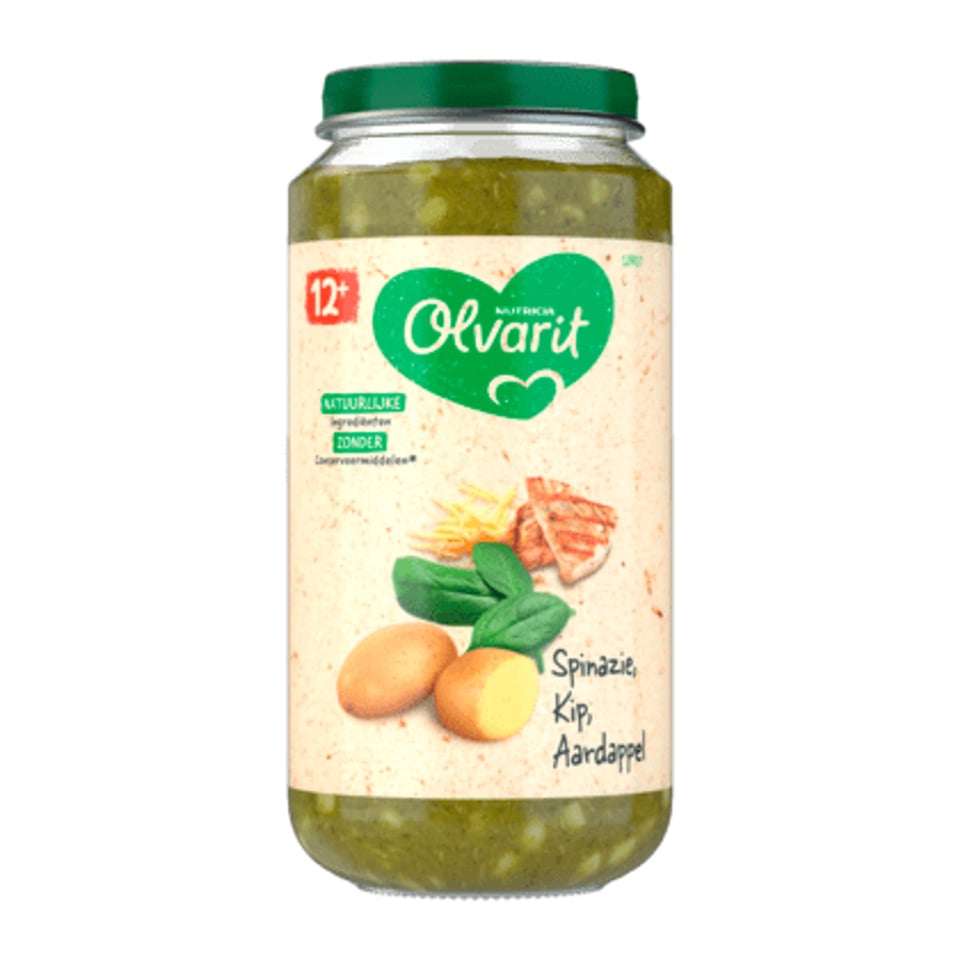 Olvarit 12+mnd Spinazie Kip Aardappel