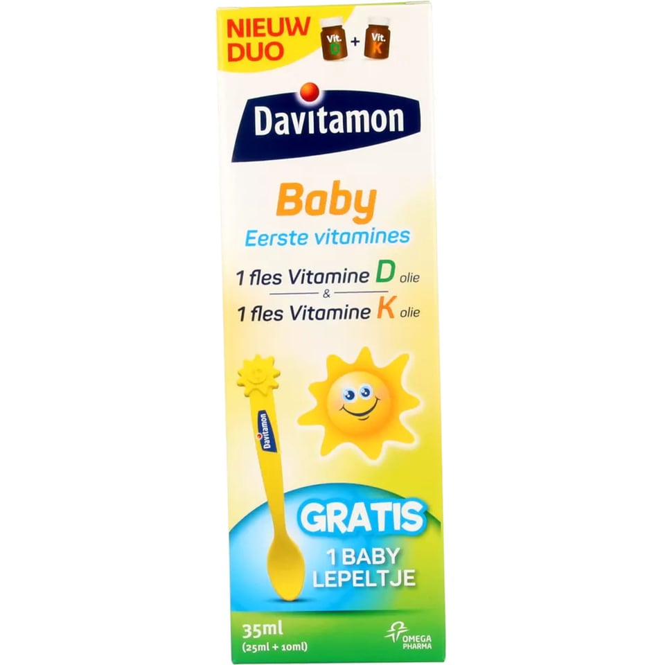 Davitamon Baby Vitamine D+k 25 10ml 35