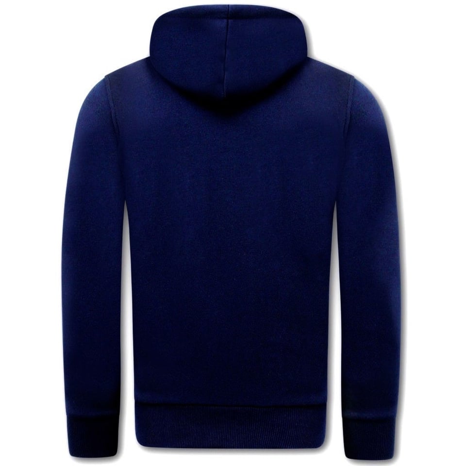 Hoodie Heren Print - The Rock- Blauw / Navy