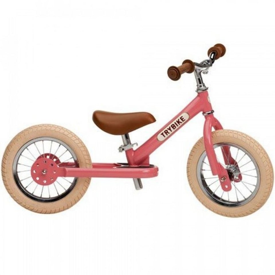 Trybike Staal Vintage Roze Tweewieler