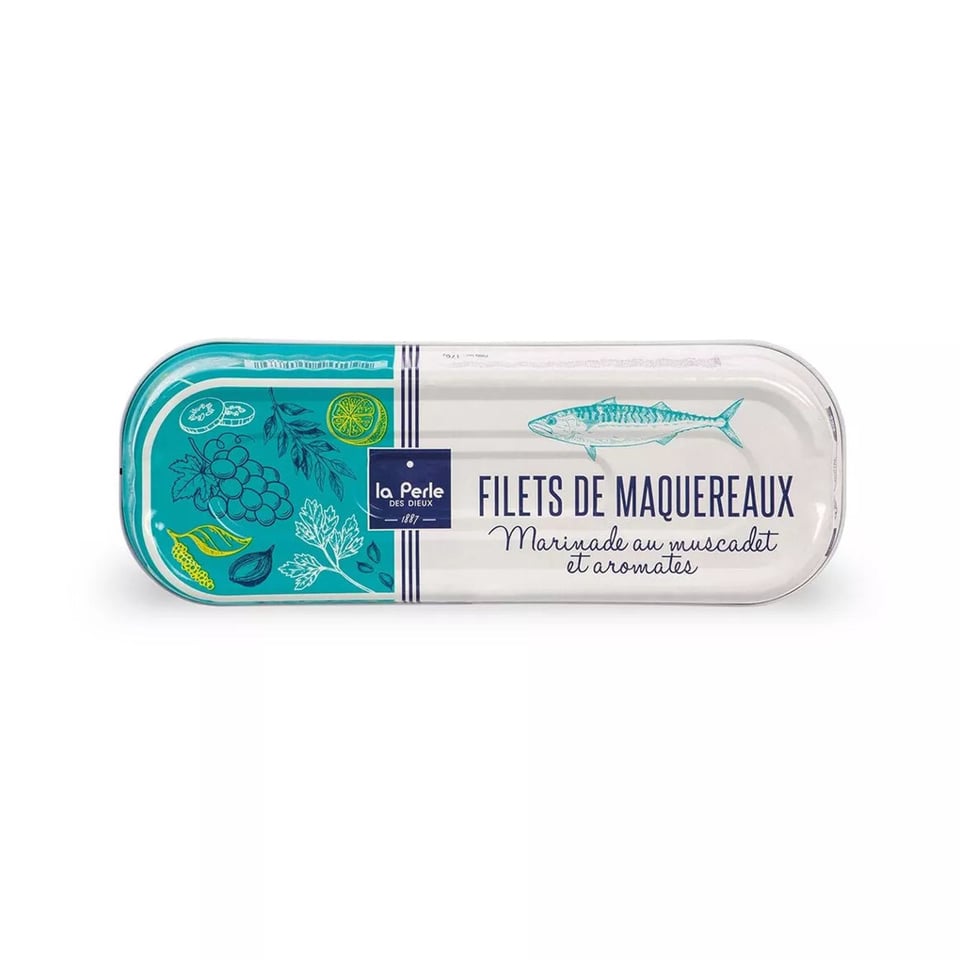 Makreelfilets gemarineerd met muscadet en kruiden