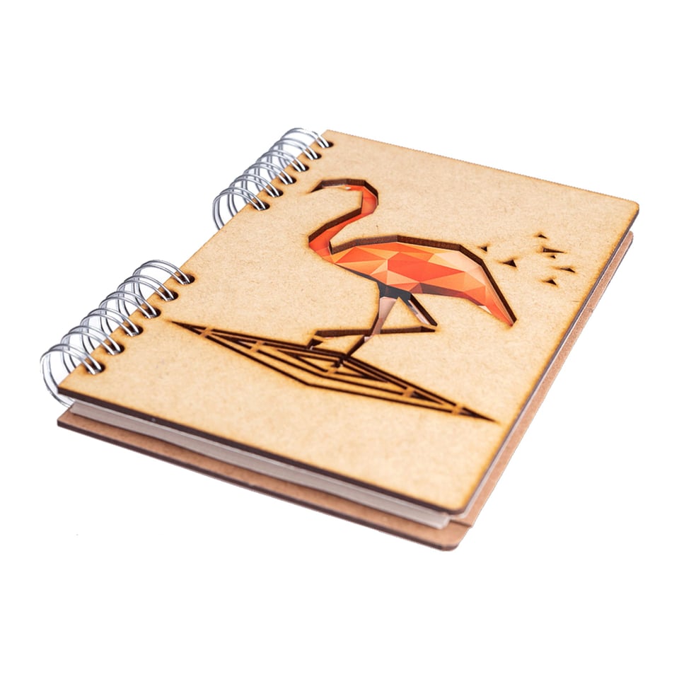 Sustainable journal - Recycled paper - Flamingo