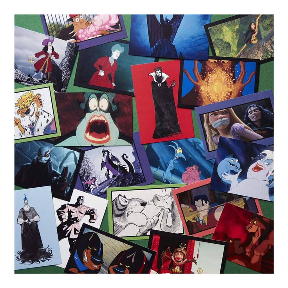 Disney Villains Postcard Box - 100 Collectible Postcards