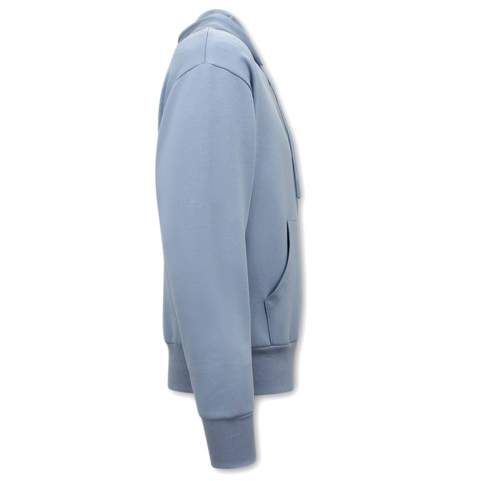 Basic Oversize Fit Hoodie - Blauw