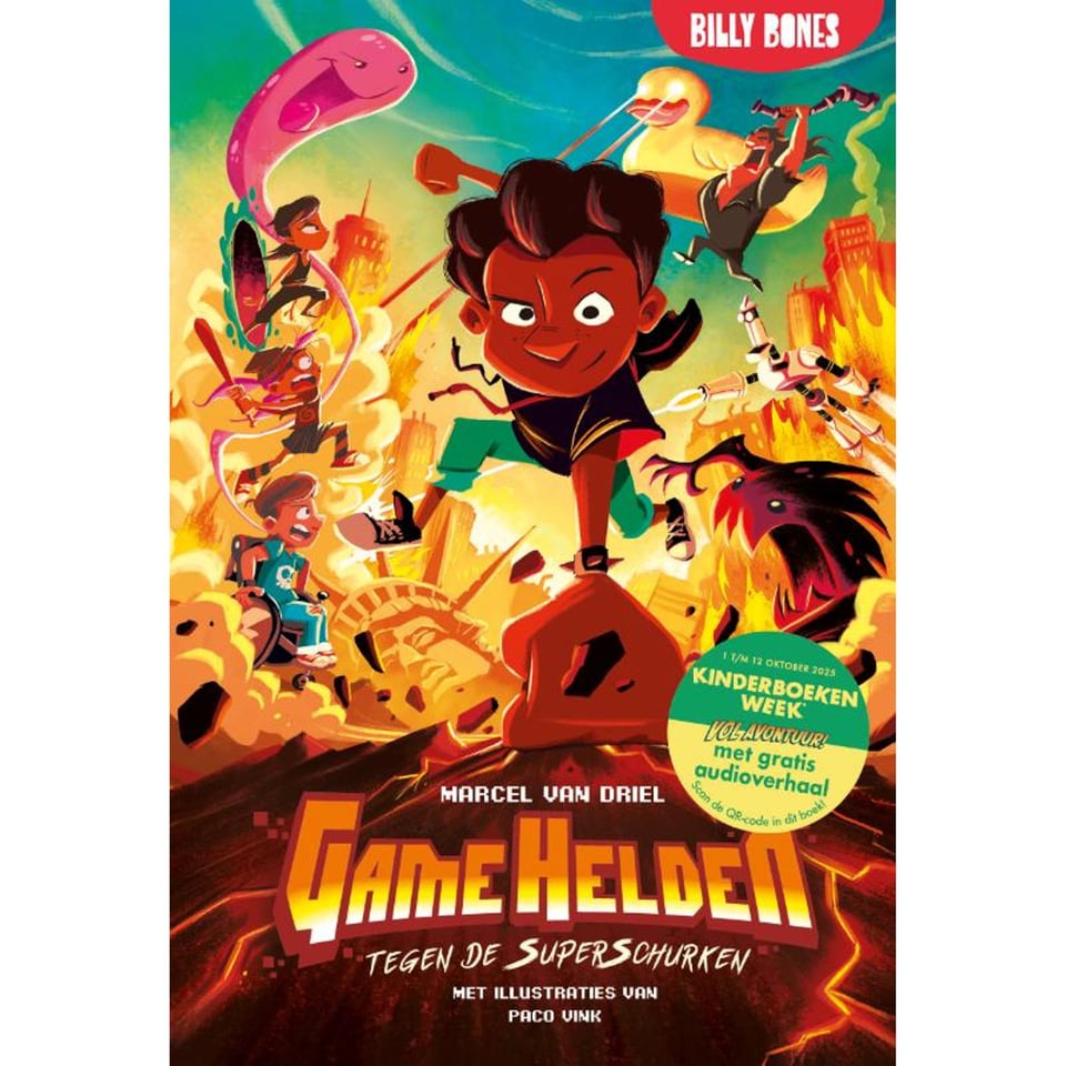 Thematitel Kinderboekenweek 2025 Groep 3-4: Game Helden Tegen De Superschurken