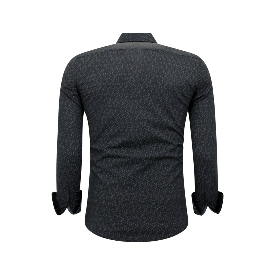 Zakelijke Overhemden Heren - Slim Fit - 3097 - Zwart