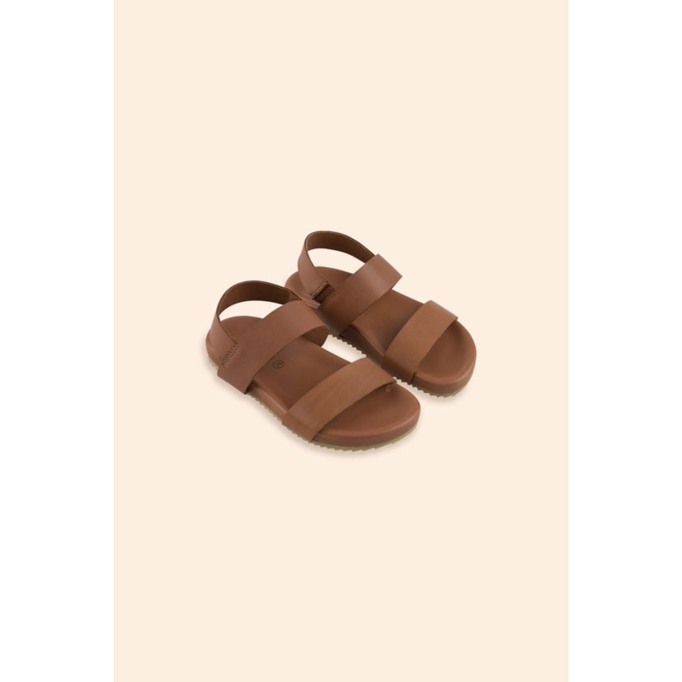 Tiny Cottons Elastic Sandals Nut Brown